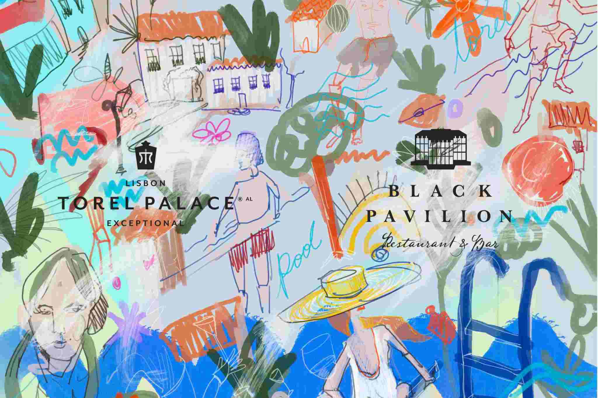 Capa do menu bar do Black Pavilion em Lisboa